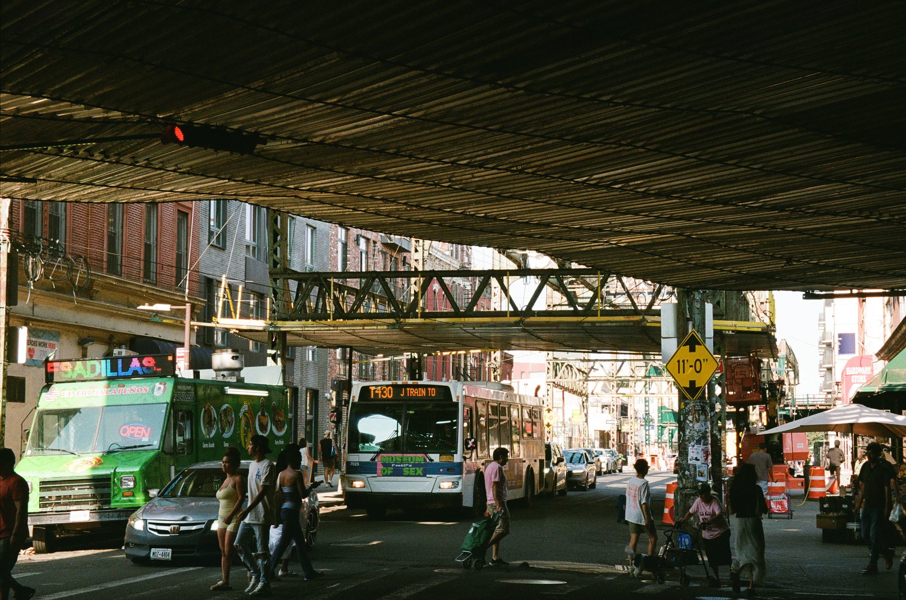 Under the tracks